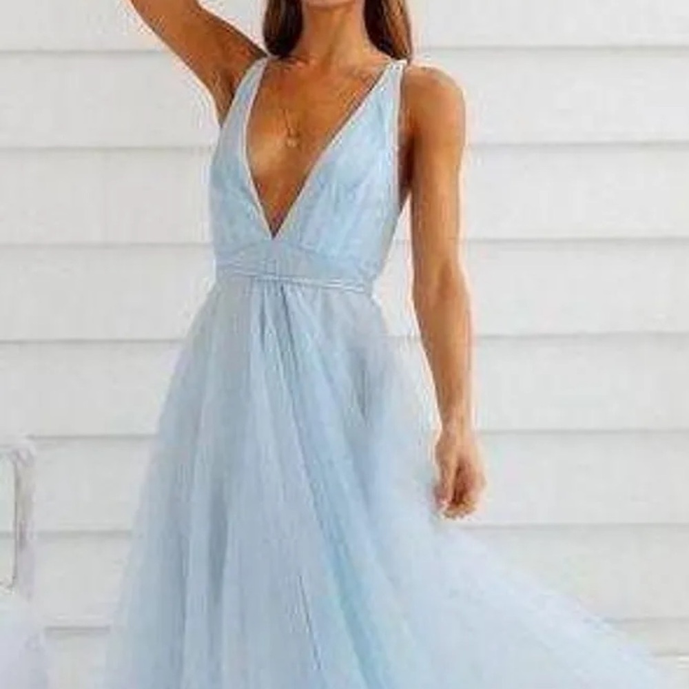Hello Molly Sky Blue Midi Dress
